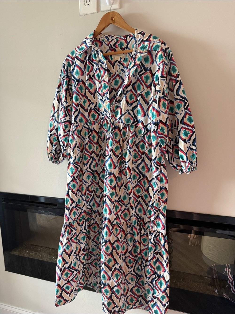 Anthropologie Bettina Tiered Shirt Dress